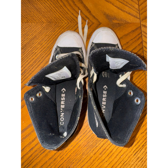 Converse High Top Sneakers Women's Size 6 Black - Picture 6 of 9
